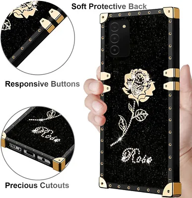 For Xiaomi OPPO VIVO Luxury Diamond Flower Glitter Shockproof Case Cover Women • $6.40