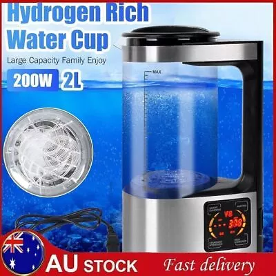 Electric Hydrogen Rich Alkaline Water Ionizer Generator Machine For Home 220V 2L • $88.49