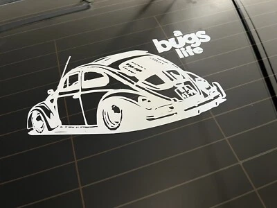 $14.99 • Buy Vw Bug Decal Beetle Volkswagen 3m Oracal 651 