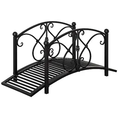 Outsunny Decorative Garden Bridge Landscaping With Railings For Creek Pond • £78.99