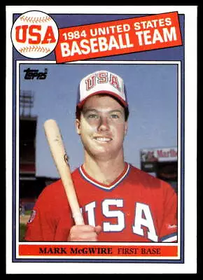 1985 Topps #401 Mark McGwire XRC Team USA NR-MINT NO RESERVE! • $0.99