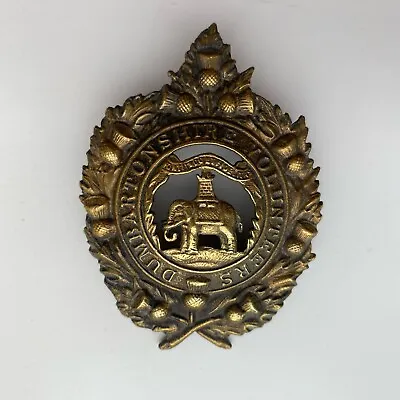 Dumbartonshire Volunteers Brass Cap Badge • £124.99