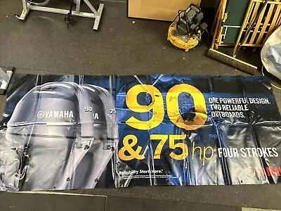 Yamaha 90 & 75HP Four Stroke  Banner 9’6”x 48” Outboard Boat Motor Advertising • $75