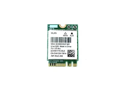 Killer 1535 Dell Alienware 15 R3 17 R4 Wireless Bluetooth 4.1 WiFi Card VM1D6 • $16.20