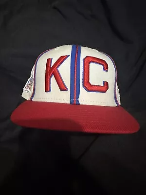 New Era Hat 59fifty Vintage Hat Kc Negro League 7 1/2 • $18