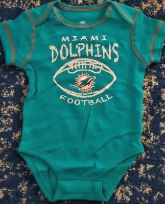 Licensed Miami Dolphins Baby Bodysuit One Piece NFL New Pick Your Size • $8.99