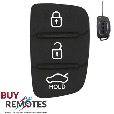 Hyundai Replacement Car Key Rubber Button Pad For I20 I30 Ix35 I40 Veloster • $7.95