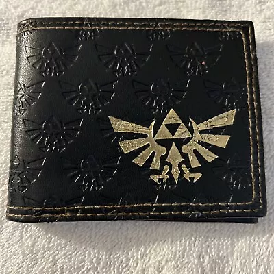 The Legend Of Zelda Twilight Princess Bi-Fold Wallet Logo All Over Emboss Gold • $14.95