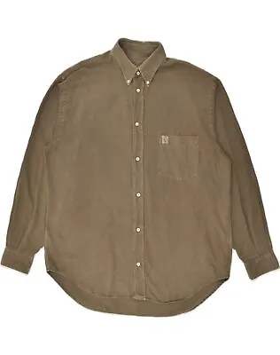 MURPHY & NYE Mens Shirt XL Brown OE07 • $15.78