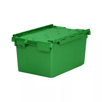 1 LARGE GREEN New Plastic Storage Crates Box Container 80L • £40.50