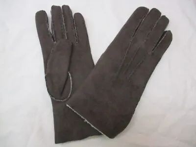 Celtic & Co. 100% Sheepskin Gloves - Mocca - Medium (c. Size 8) - R.R.P. £78.00 • £59.95