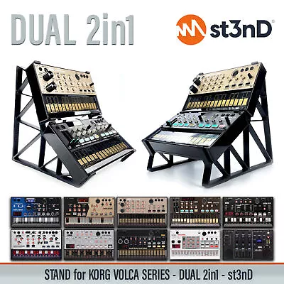 STAND For KORG VOLCA SERIES - DUAL 2in1 DOUBLE - St3nD - 100%Buyer Satisfaction • $81.65