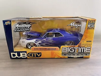 Dub City BIGTIME MUSCLE 1967 CHEVY CAMARO SS  Maya DTS Wheels  1:24 Diecast JADA • $88.85