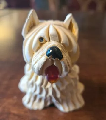 J.J. JJ Madison~WEST HIGHLAND TERRIER~DOG Figurine 3  Tall~Ceramic & Glaze~CUTE • $14.95