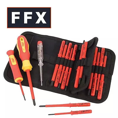 Draper 05776 18Pc VDE Interchangeable Blade Screwdriver Set Insulated Expert  • £42.97