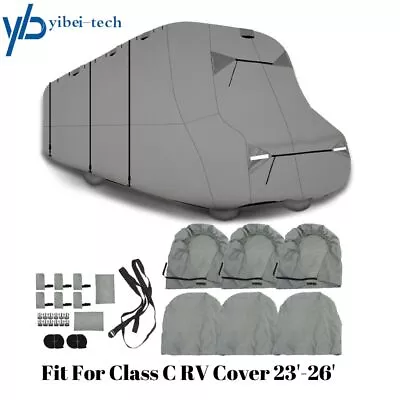 6 Layers RV Cover Storage Anti-UV For Class C Motorhome Trailer Camper 23'-26' • $138.99