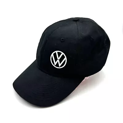 VW Driver Gear Volkswagen Solid Black Logo Base Ball Cap/Hat One Size Fits Most • $19.99