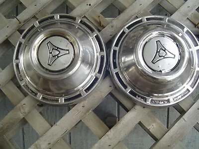 Two Vintage Plymouth Dodge Chrysler Police Hubcaps Wheel Covers Charger Mopar • $316.49