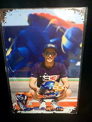 Marc Marquez 93 UV METAL PLAQUE Wall Poster Art Decor MotoGP Honda Repsol Racing • $14.86