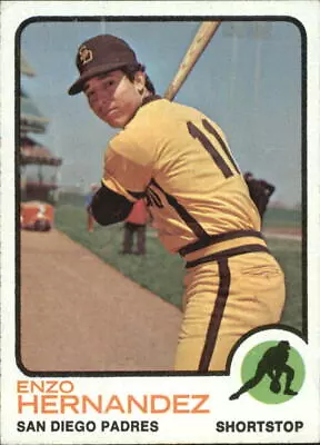 1973 Topps San Diego Padres Baseball Card #438 Enzo Hernandez - EX-MT • $1.49