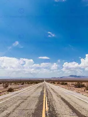 Photography Landscape Old Route 66 Amboy California Usa Road Art Poster Mp3504b • £11.99