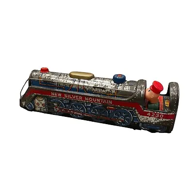 Vtg New Silver Mountain 4230 Tin Train Battery Operated 1969 • $26.99