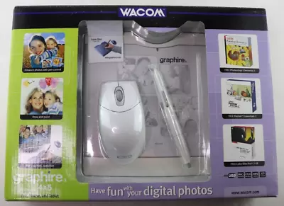 WACOM Graphire3 CTE-430/W0-A 4x5 Graphics Pad W/ Mouse & Pen • $24.95