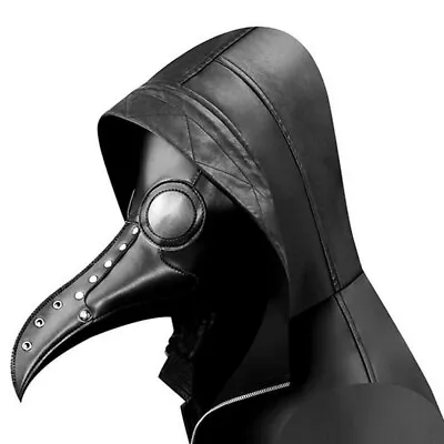 £17.75 • Buy COOL Leather Plague Doctor Mask Halloween Costume Bird Long Nose Beak Steampunk