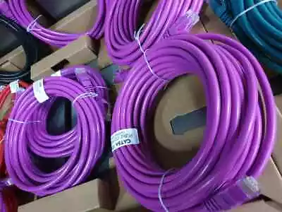 $15 • Buy CAT6A 10Gbps Certified Ethernet Network Cables Pure Copper Core 10M 15M 20M 30M
