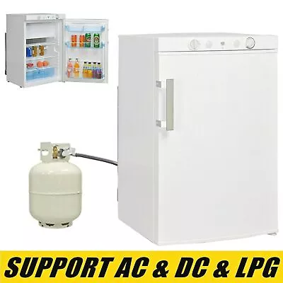 3-Way LP Gas Fridge Compact Propane Refrigerator With Freezer 12V DC 3.5 Cu Ft • $1509