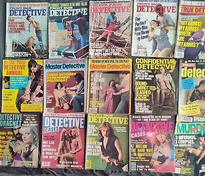 Lot #4 Of 15 Vintage Detective Magazines • $30