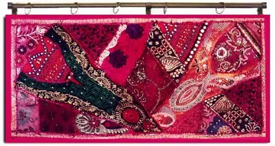 40  Classic Collectible Sari Vintage DÉcor Wall Hanging Throw Runner Tapestry • $28.80