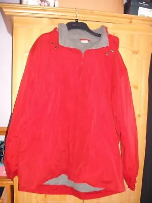 Cotton Traders Worn Once XL Red 20/22 Fleece Lined Winter Coat Warm • £15.99