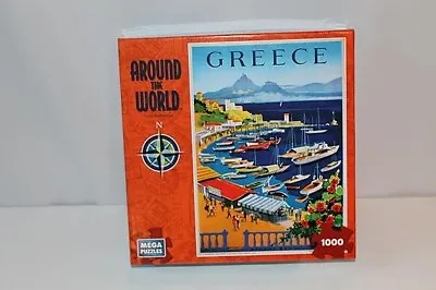 Mega Puzzles Around The World: Greece 1000 Piece Jigsaw Puzzle NEW • $8