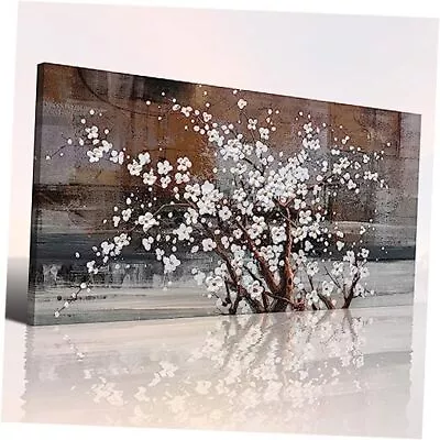 Wall Art For Living Room Large Modern Wall Decor Canvas Paintings 24x48 Brown • $133.44