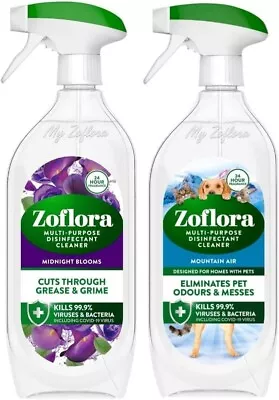 Zoflora Multi Purpose Disinfectant Spray Midnight Blooms + Mountain Air 2pk • £9.29