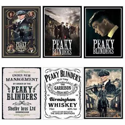 £5.95 • Buy Peaky Blinders Sign Plaque Metal Man Cave Garage Home Bar Tin Signs AM386