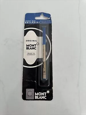 Vintage Mont Blanc Ballpoint Pen Refill Medium Point Blue Ink (751994271074) New • $14.96