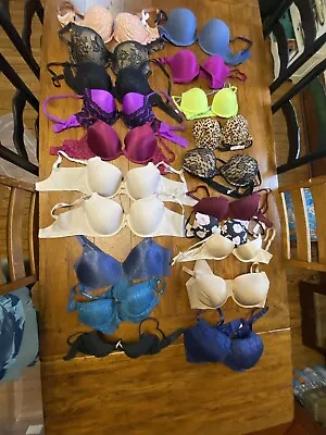 Bra Size 32B-42D Lot Of 20 Bras - Victoria’s Secret Warner’s Etc! • $20.50