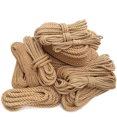 £139.98 • Buy Natural Jute Rope Strong Fibre Craft, DIY, Gardening, Farming, Boating, 6 -30mm