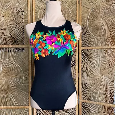 1990’s Vintage  Pacific Connections One Piece Swim Suit  • $25