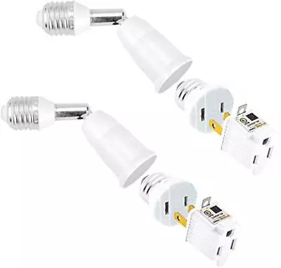 E26/E27 Standard Medium Light Socket Extender Rated 150W 4.5 Inch 2 Prong Ou... • $25.49