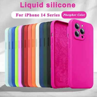 Case For IPhone 11 12 13 14 15 Pro Max XS X XR Colour Shockproof Silicone Cover • £2.55