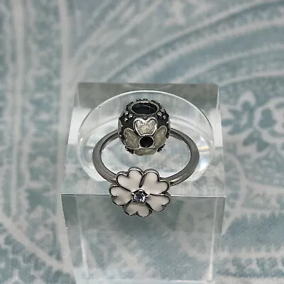 Authentic Pandora Daisy Primrose Ring Size 6.5 And Matching Bead Set New • $45