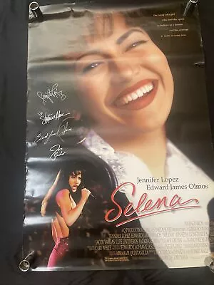 Selena Movie Poster 40x27 Inches Lopez Facsimile Autographs • $20