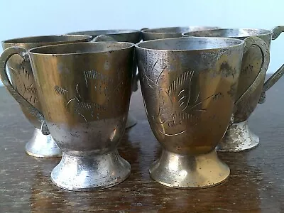 Vintage (1960's) Miniature Silver Plated Goblets X 6. • £9.99