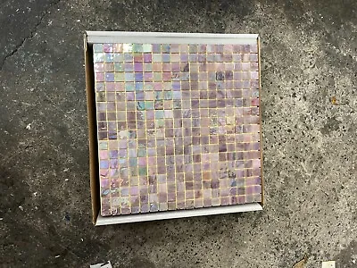 £2 • Buy Multi Coloured Glass Mosaic Tile Sheet