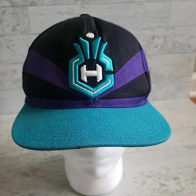 Charlotte Hornets Mitchell & Ness Teal Black Trim Snapback  Hat 2014 • $12