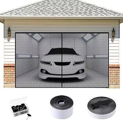 Garage Door  Pergola Magnetic Screen 284x 218cm Heavy Duty Durable Weighted • £9.99