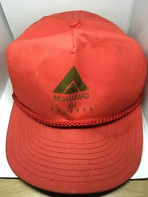 Muhammad Ali Cologne Vtg Hat Red Snapback • $13.67